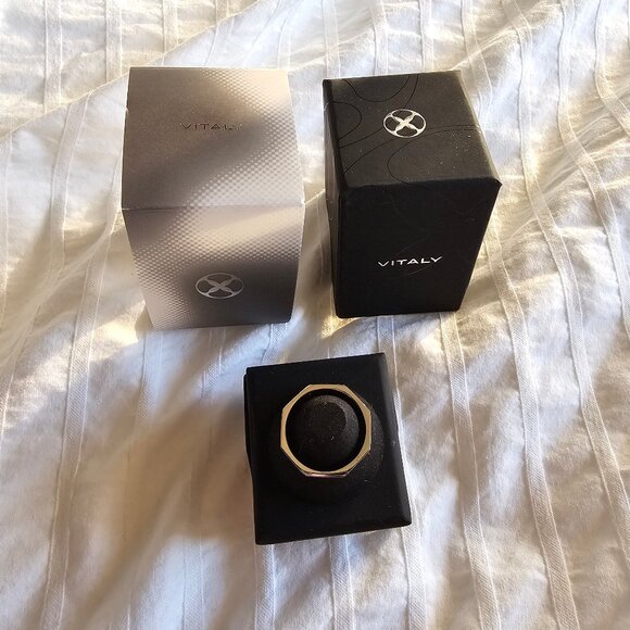 New Vitaly Hex Ring - Stainless Steel - Sz 5 - Picture 4 of 5